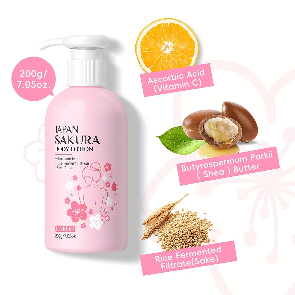 Cherry Blossom Body Cream, a Hydrating Lotion Perfect for Everyday Skincare, Ideal for Holiday Presents And a Wonderful Gift Option for New Year And Valentine'S Day