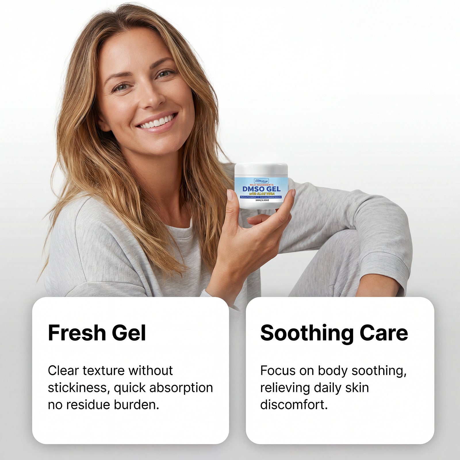 2pcs Body Care Gel, a Gentle Daily Moisturizing Cream for Men And Women, Moisturizes Whole Body Skin with Light Texture And No Oil, Easy to Apply And Quickly Absorbed, Improves Dry And Tight Skin, And Suitable for Daily Whole Body Care