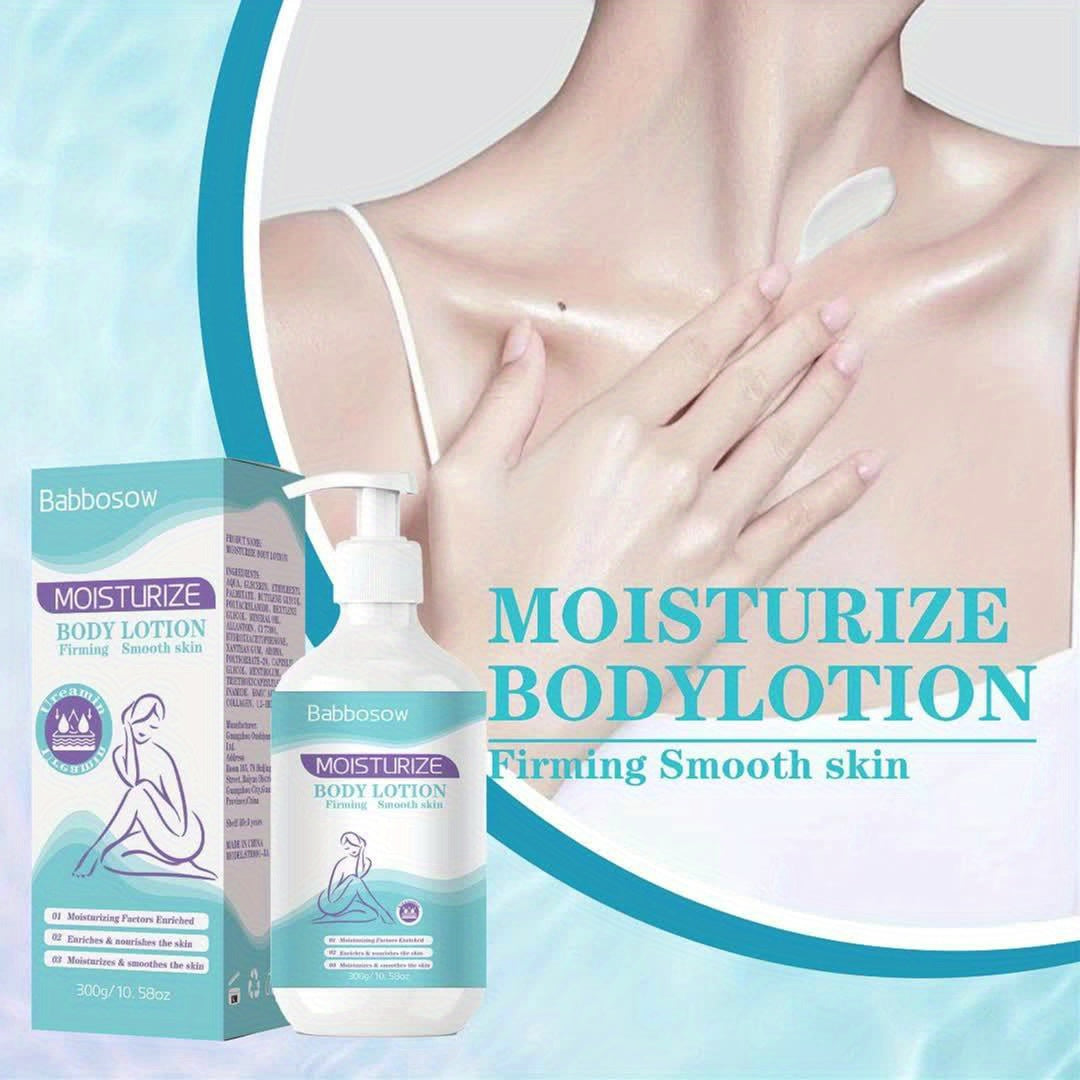 2pcs Moisturizing Body Lotion, Rich In Collagen, Nicotinamide And Glycerin Ingredients. Body Lotion Moisturizer | Best Used After Bathing | Large Capacity Family Pack Light Beige Light Beige Type|300g\u002F 10.58oz*2|Christmas Gift, Halloween Gift, New