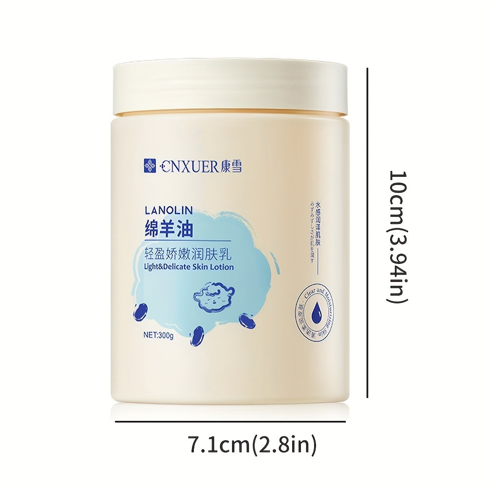 Sheep Oil Lightweight Moisturizing Lotion - Deep Hydration, Smooth Skin, Apply All Over Body After Shower, Contains Niacinamide, Aloe, Avocado Skincare Ingredients