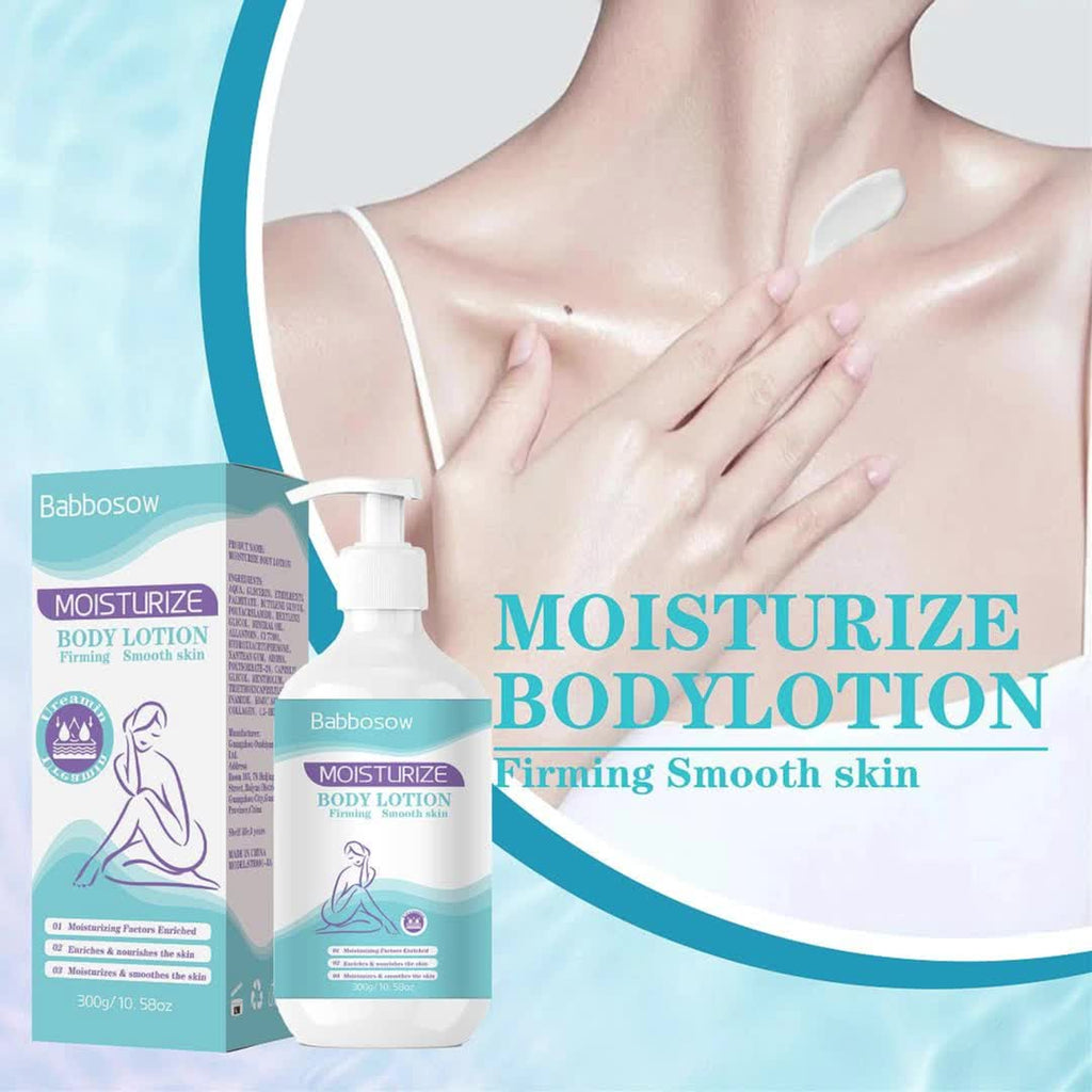 300g\u002F 10.58oz Collagen Moisturizing Body Lotion, Rich In Collagen, Nicotinamide And Glycerin. Best Used After Bathing. Large Capacity for Household Use. Suitable for All Skin Types. Light Beige Skin Type. Skin Care Product. Winter Skin Care.