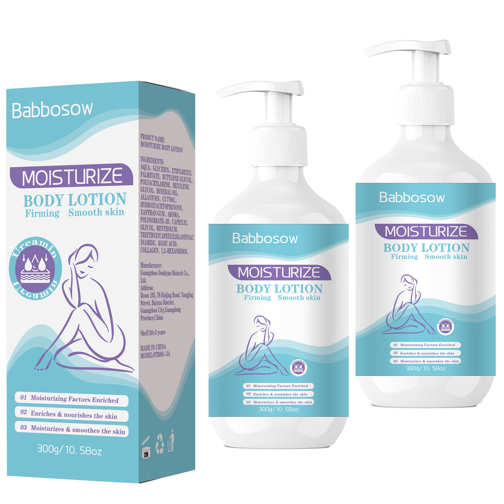 2pcs Moisturizing Body Lotion, Rich In Collagen, Nicotinamide And Glycerin Ingredients. Body Lotion Moisturizer | Best Used After Bathing | Large Capacity Family Pack Light Beige Light Beige Type|300g\u002F 10.58oz*2|Christmas Gift, Halloween Gift, New
