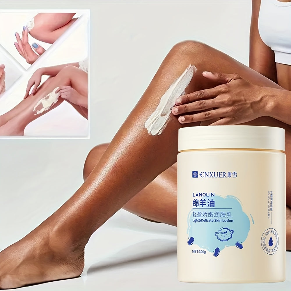 Sheep Oil Lightweight Moisturizing Lotion - Deep Hydration, Smooth Skin, Apply All Over Body After Shower, Contains Niacinamide, Aloe, Avocado Skincare Ingredients