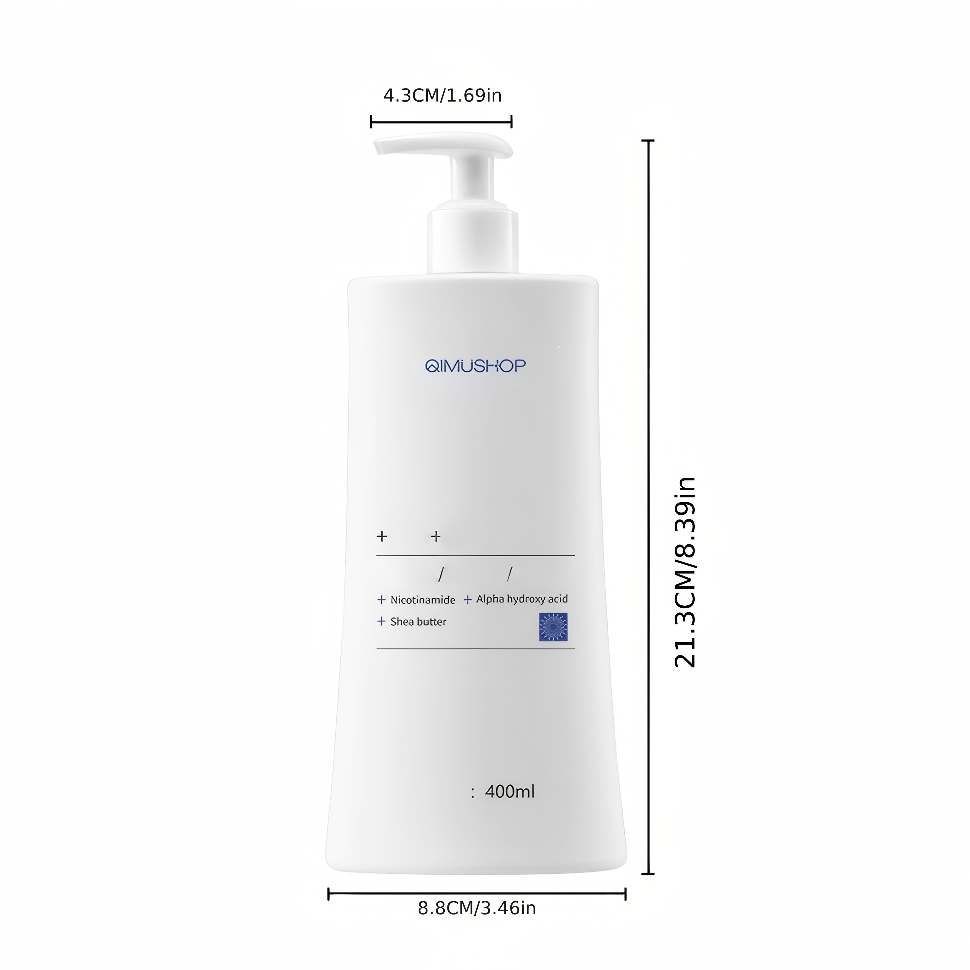 13.53oz Nicotinamide Fruit Acid Essence Body Lotion Moisturizing and Moisturizing Autumn and Winter Women's and Men's Skin Drying and Moisturizing Lotion Men's and Women's Skin Beautifying and Fragrant Avocado Extract
