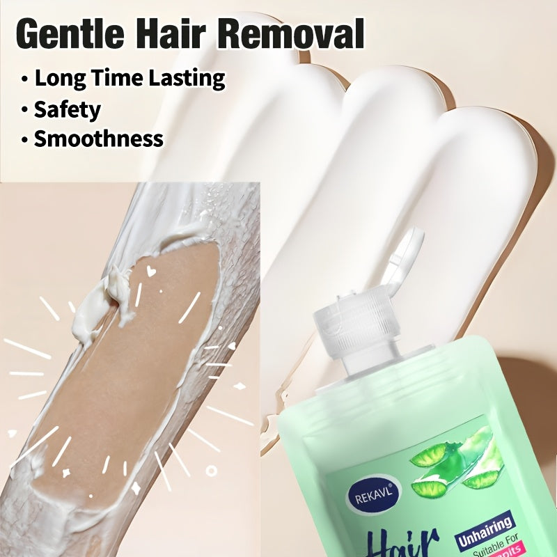 Leg Ultra-Clean Hair Removal Cream Fast Clean Long-Lasting Summer Hair Removal No Black Spots Multi-Area Use with Scraper Gentle Hair Removal with Aloe Vera Coconut Oil Plant-Based Ingredients Underarm Legs Hands Arms Body Intimate Full Body Hair Re