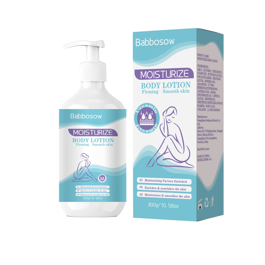 300g\u002F 10.58oz Collagen Moisturizing Body Lotion, Rich In Collagen, Nicotinamide And Glycerin. Best Used After Bathing. Large Capacity for Household Use. Suitable for All Skin Types. Light Beige Skin Type. Skin Care Product. Winter Skin Care.