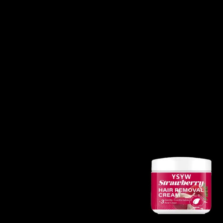 Summer Essential Long-Lasting Smooth 6 Months, 50G Strawberry Depilatory Cream, Women'S, Men'S, Easy Hair Removal, Instant Hair Removal, Smooth And Residue-Free Semi-Permanent Hair Removal