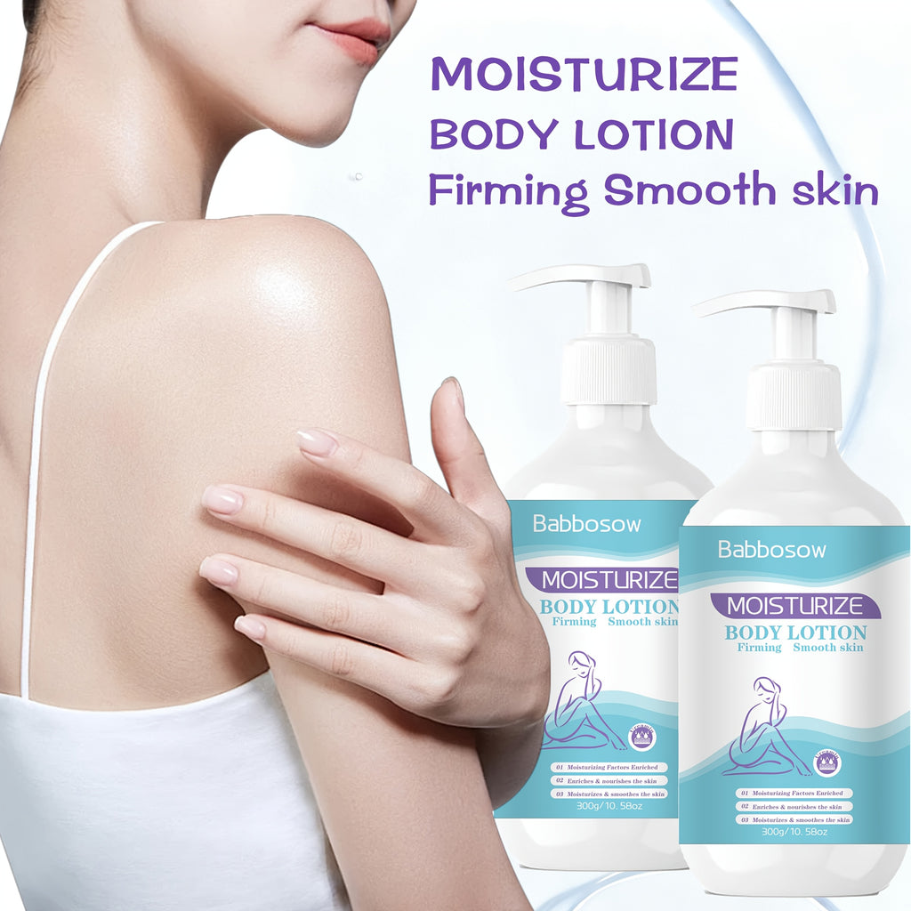 2pcs Moisturizing Body Lotion, Rich In Collagen, Nicotinamide And Glycerin Ingredients. Body Lotion Moisturizer | Best Used After Bathing | Large Capacity Family Pack Light Beige Light Beige Type|300g\u002F 10.58oz*2|Christmas Gift, Halloween Gift, New