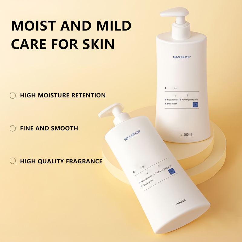 13.53oz Nicotinamide Fruit Acid Essence Body Lotion Moisturizing and Moisturizing Autumn and Winter Women's and Men's Skin Drying and Moisturizing Lotion Men's and Women's Skin Beautifying and Fragrant Avocado Extract