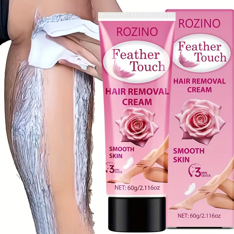 2.12 oz of Rose Depilatory Cream, Removes Hair Cleanly in 5 Minutes Without The Burning Sensation of Shaving. Gentle And Non-Irritating, It Leaves No Residue And Has Been Dermatologically Tested As a Hair Removal Alternative. After Use