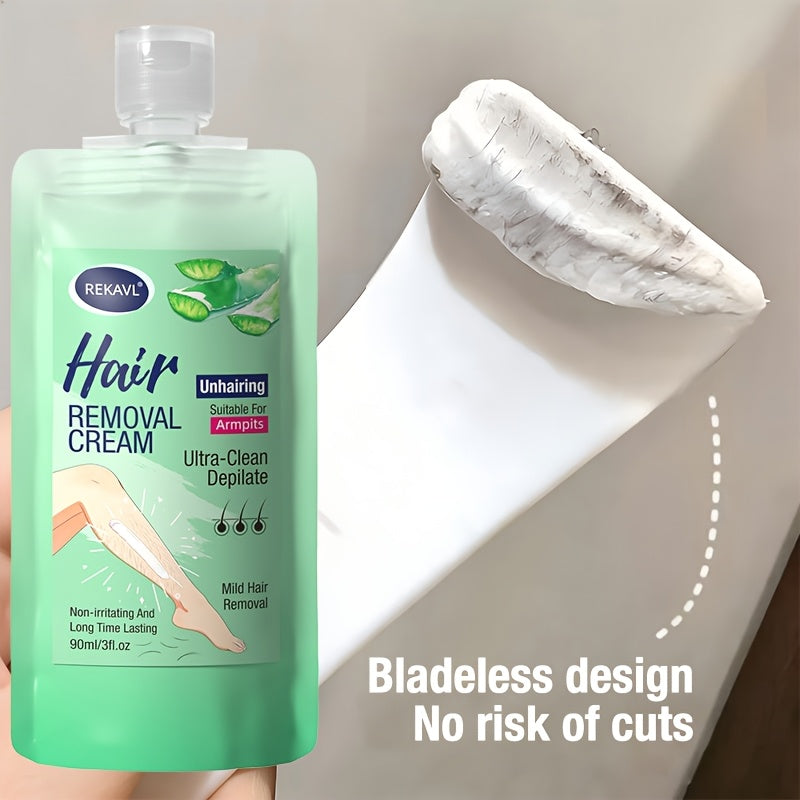 Leg Ultra-Clean Hair Removal Cream Fast Clean Long-Lasting Summer Hair Removal No Black Spots Multi-Area Use with Scraper Gentle Hair Removal with Aloe Vera Coconut Oil Plant-Based Ingredients Underarm Legs Hands Arms Body Intimate Full Body Hair Re