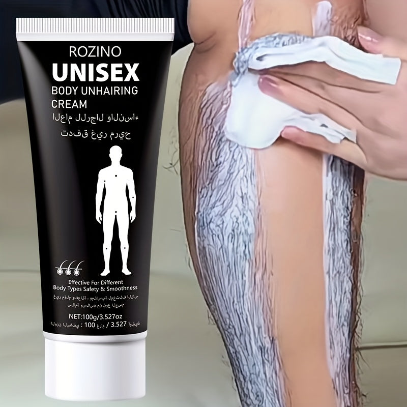 100g Unisex Hair Removal Cream, Spring and Summer Hair Removal Care, Refreshing Skin, Easy Hair Removal, Lip Hair Removal, Leg Hair Removal, Armpit Hair Removal, Gentler and Cleaner