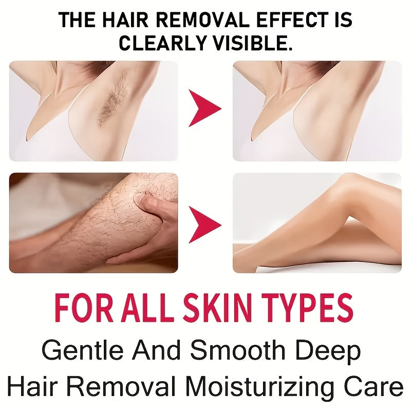 Summer Essential Long-Lasting Smooth 6 Months, 50G Strawberry Depilatory Cream, Women'S, Men'S, Easy Hair Removal, Instant Hair Removal, Smooth And Residue-Free Semi-Permanent Hair Removal