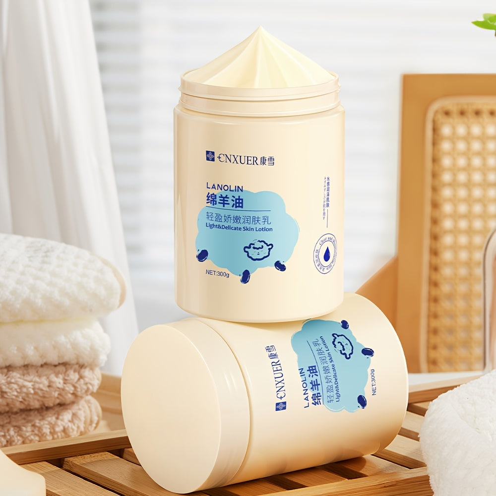 Sheep Oil Lightweight Moisturizing Lotion - Deep Hydration, Smooth Skin, Apply All Over Body After Shower, Contains Niacinamide, Aloe, Avocado Skincare Ingredients
