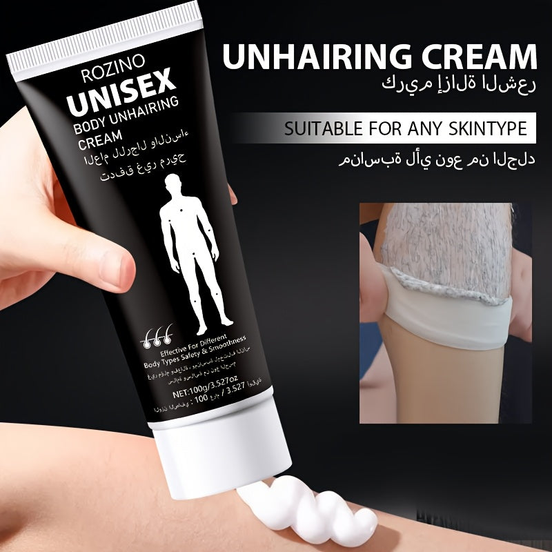 100g Unisex Hair Removal Cream, Spring and Summer Hair Removal Care, Refreshing Skin, Easy Hair Removal, Lip Hair Removal, Leg Hair Removal, Armpit Hair Removal, Gentler and Cleaner