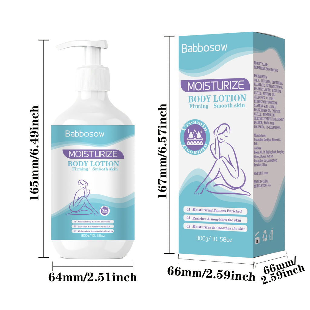 2pcs Moisturizing Body Lotion, Rich In Collagen, Nicotinamide And Glycerin Ingredients. Body Lotion Moisturizer | Best Used After Bathing | Large Capacity Family Pack Light Beige Light Beige Type|300g\u002F 10.58oz*2|Christmas Gift, Halloween Gift, New
