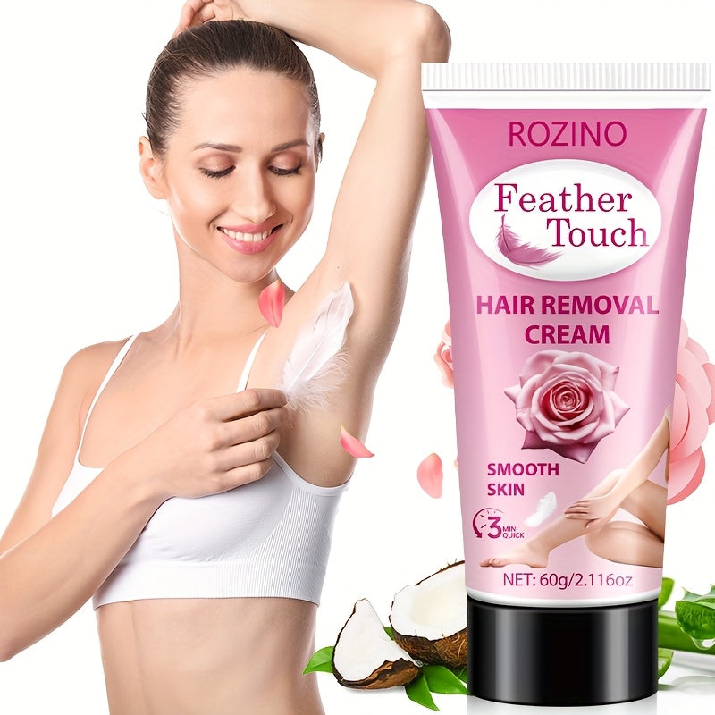 2.12 oz of Rose Depilatory Cream, Removes Hair Cleanly in 5 Minutes Without The Burning Sensation of Shaving. Gentle And Non-Irritating, It Leaves No Residue And Has Been Dermatologically Tested As a Hair Removal Alternative. After Use